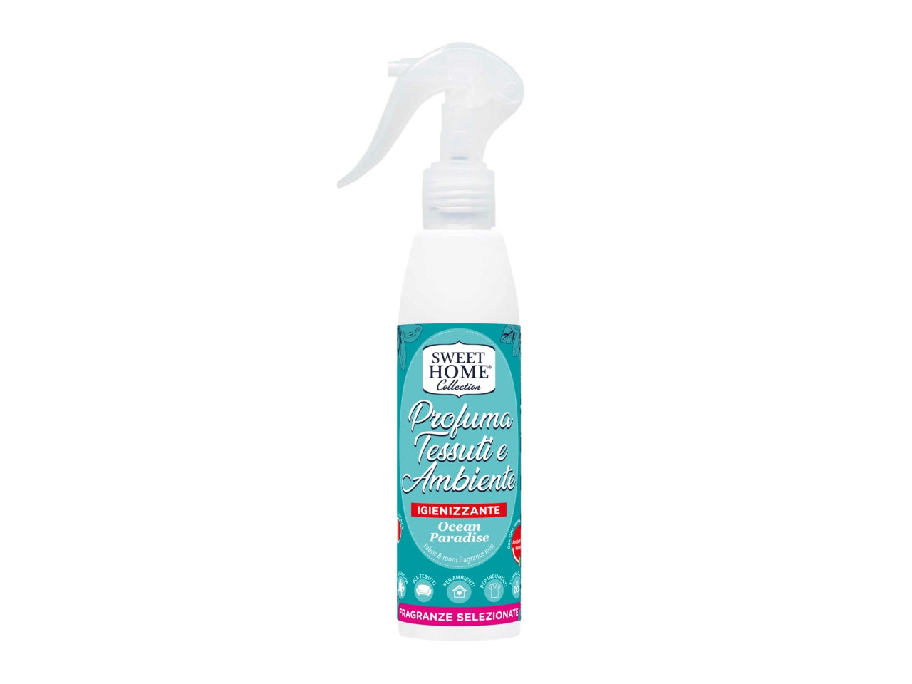 Spray Profumatore per Tessuti e Ambienti 250ml - Ocean Paradise, Non Macchia ed Elimina Odori $