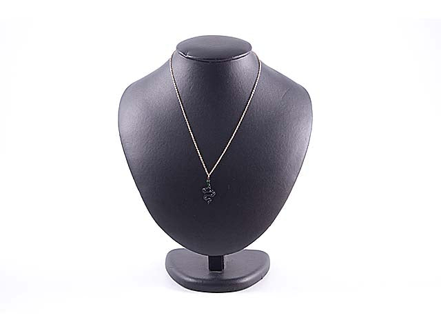 Collana c/serpente nero io05443n