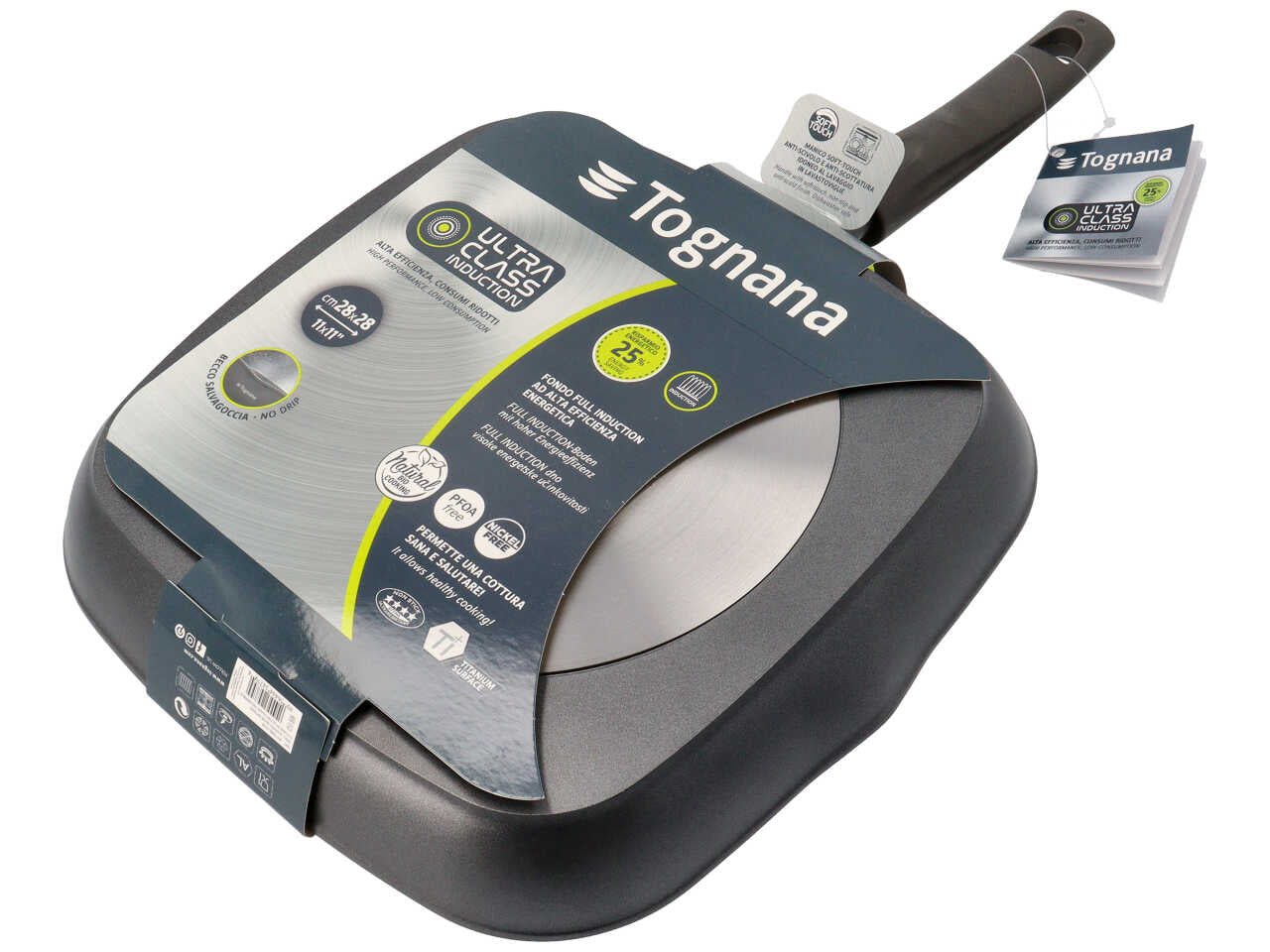 Grill 28x28cm m/fisso wc758blucim