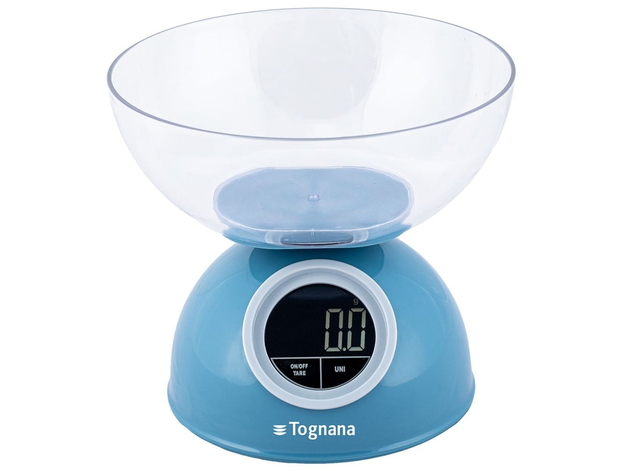 Bilancia da cucina Tognana digitale 5 kg vintage in plastica carta da zucchero 18x17 cm