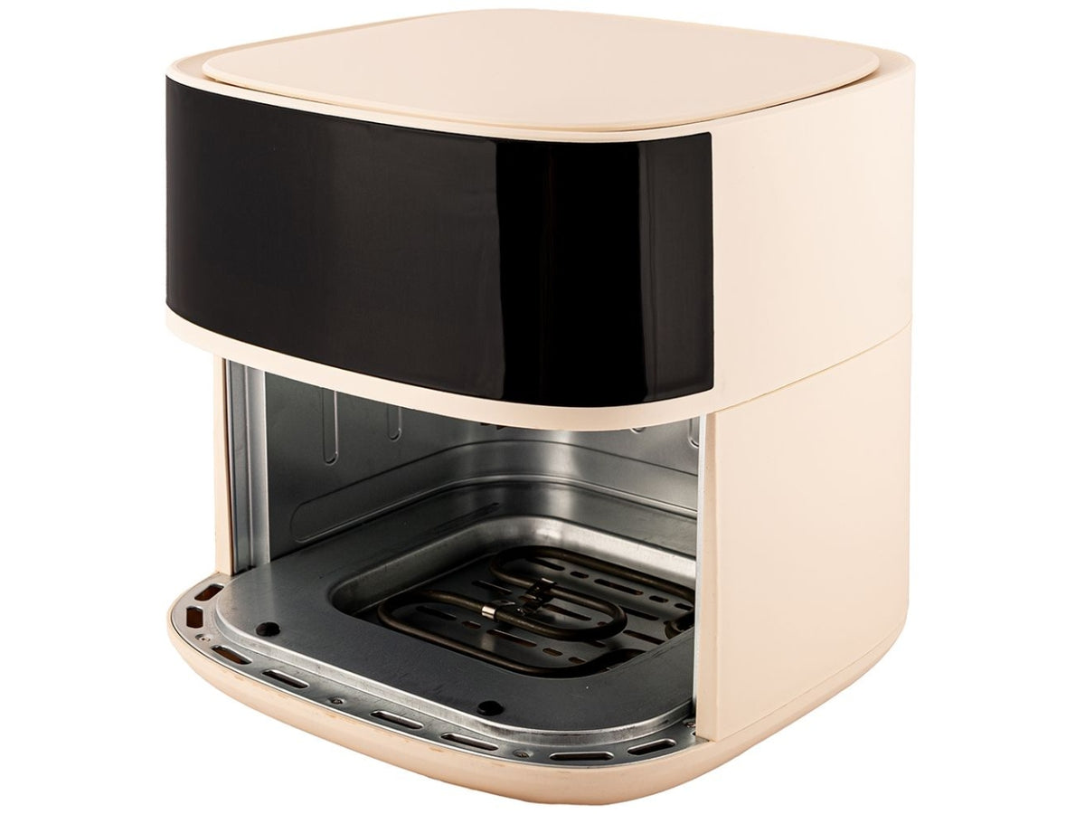 Friggitrice ad aria Tognana 8 L vintage in plastica e acciaio inox champagne e nero 32,5x41x32 cm