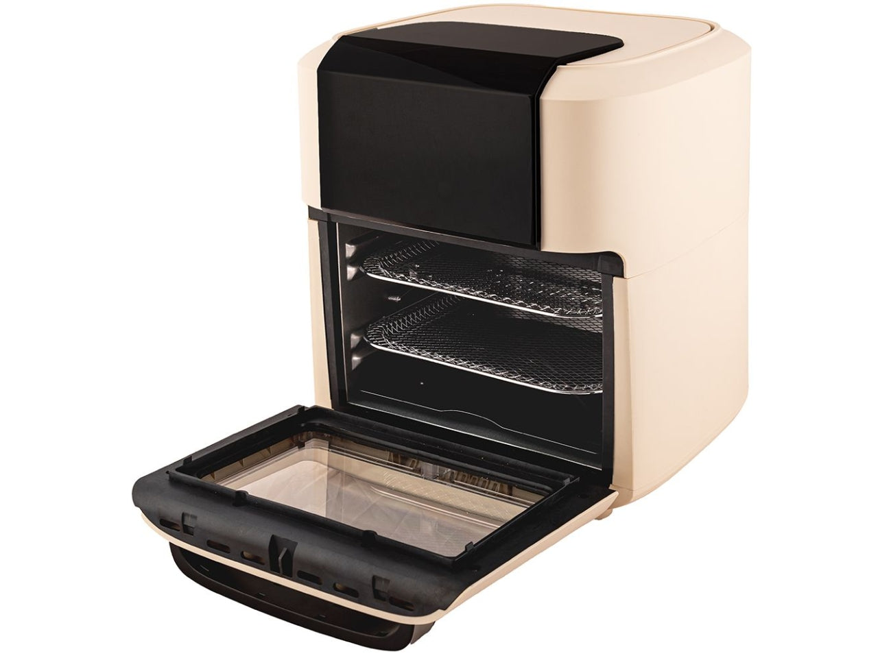 Friggitrice ad aria Tognana 11 L vintage in plastica e acciaio inox champagne e nero 32,5x41x32 cm
