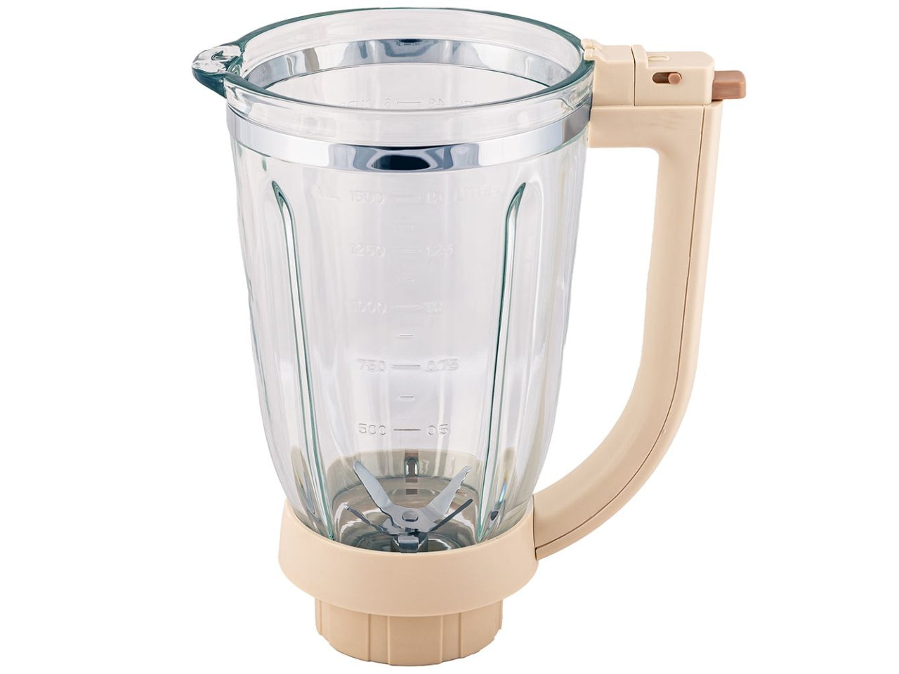 Frullatore Tognana elettrico vintage in vetro, plastica e acciaio inox champagne 23x22x40 cm