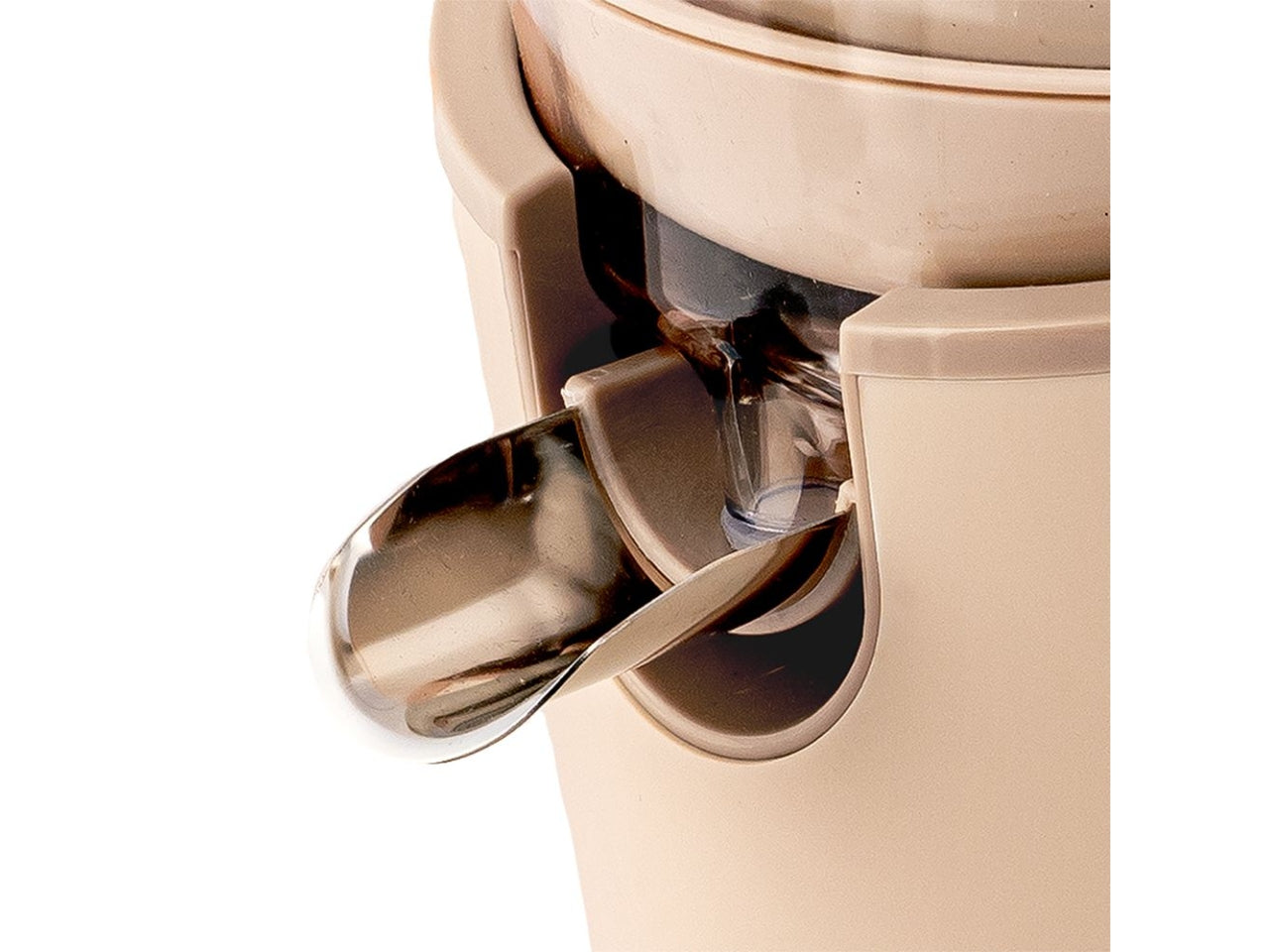 Spremiagrumi Tognana elettrico vintage in plastica e acciaio inox champagne 16x23x27 cm
