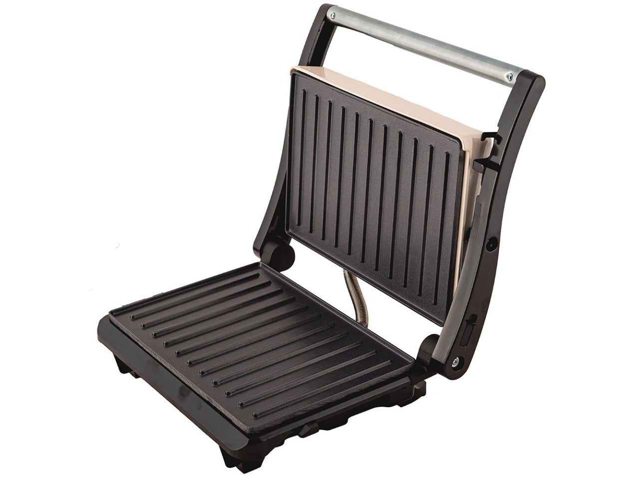 Tostiera Tognana mini grill vintage in bakelite e acciaio champagne 27,5x23,5x9,7 cm