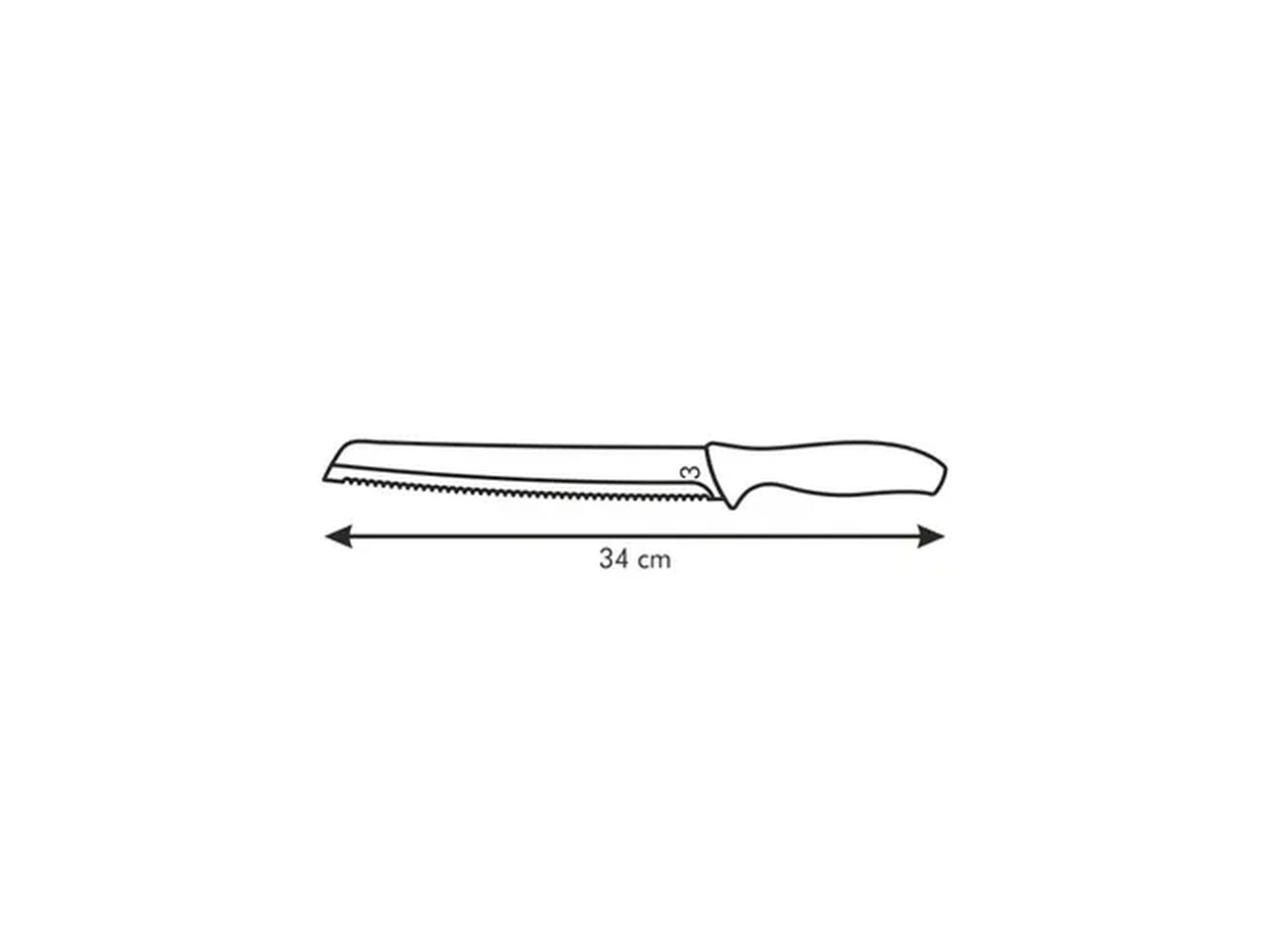 Coltello da cucina per pane 20 cm Tescoma Sonic