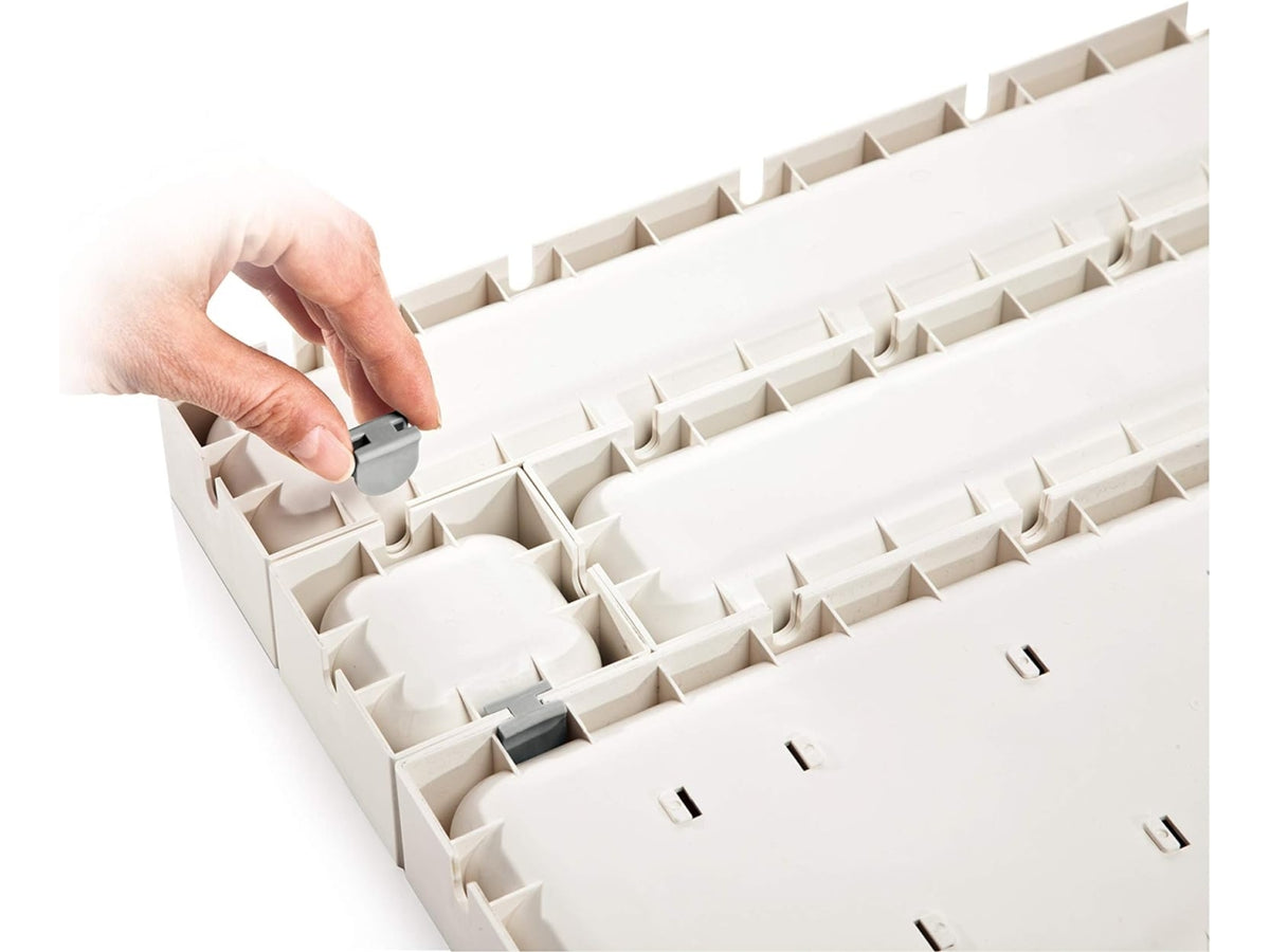 Porta posate da cassetto Tescoma bianco in plastica 37x222 cm