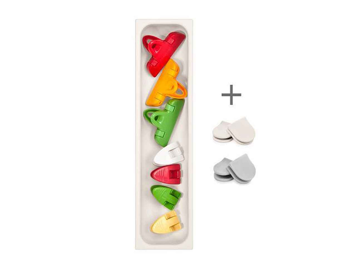 Porta utensili da cassetto Tescoma Flexispace bianco in plastica 29,6x7,4 cm