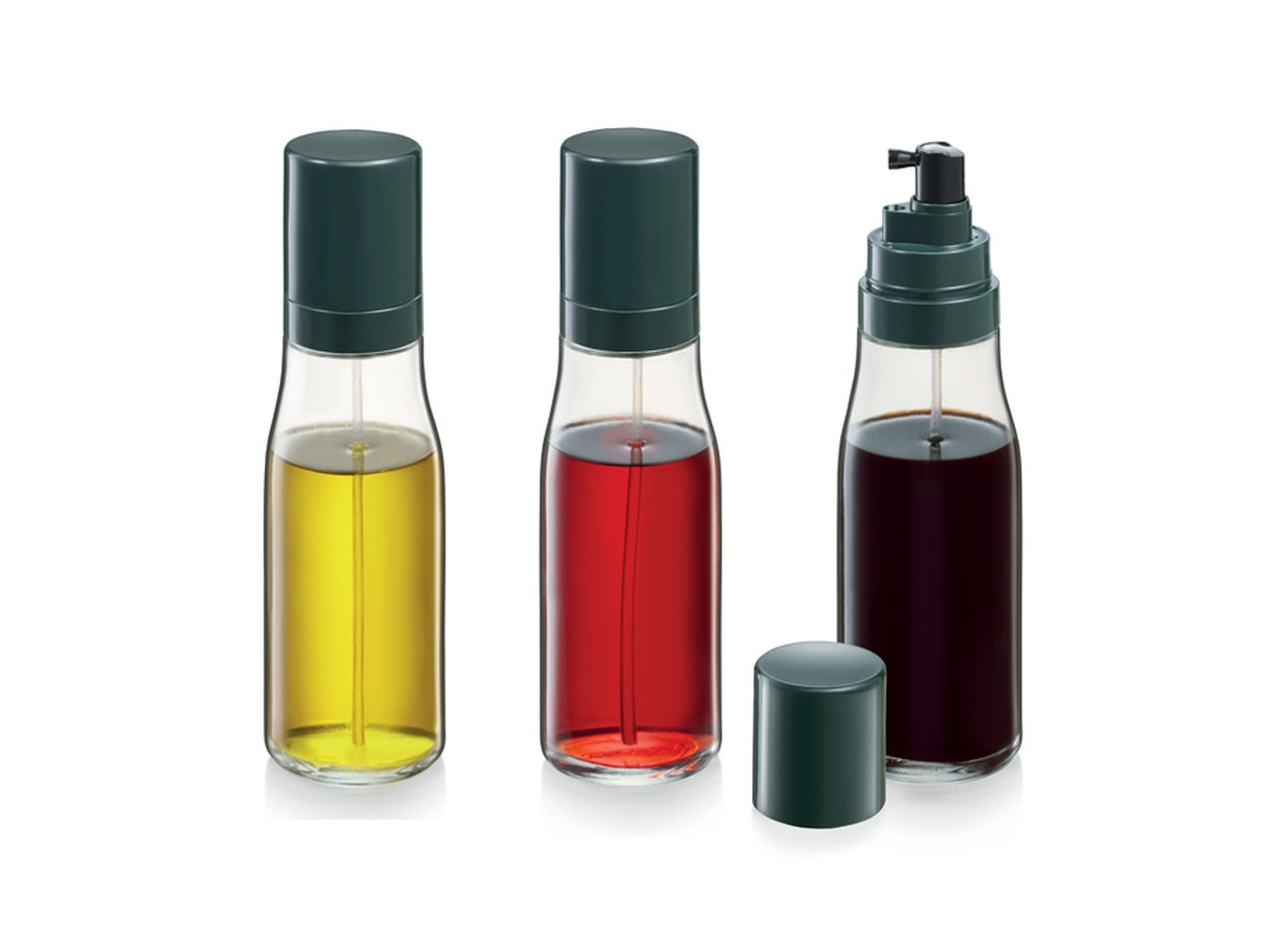 Dosatore spray olio/aceto con beccuccio, linea grandchef in vetro da 250ml - Tescoma
