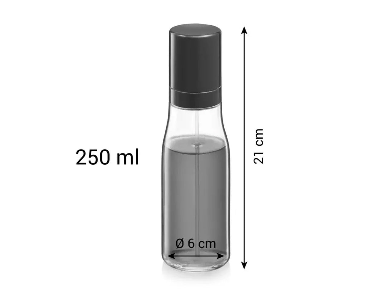 Dosatore spray olio/aceto con beccuccio, linea grandchef in vetro da 250ml - Tescoma