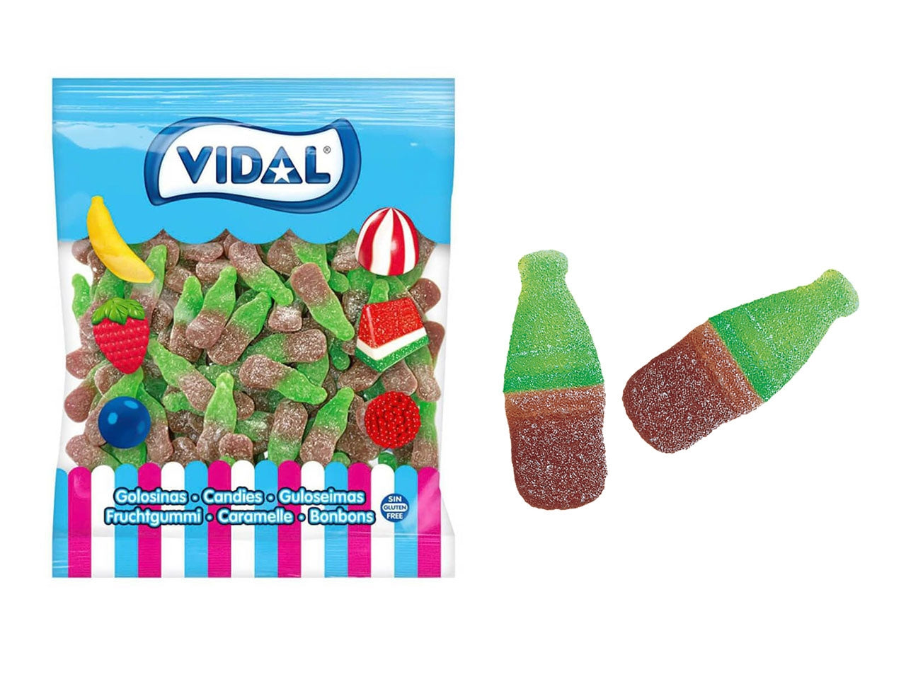 Bottiglie cola in busta da 1kg