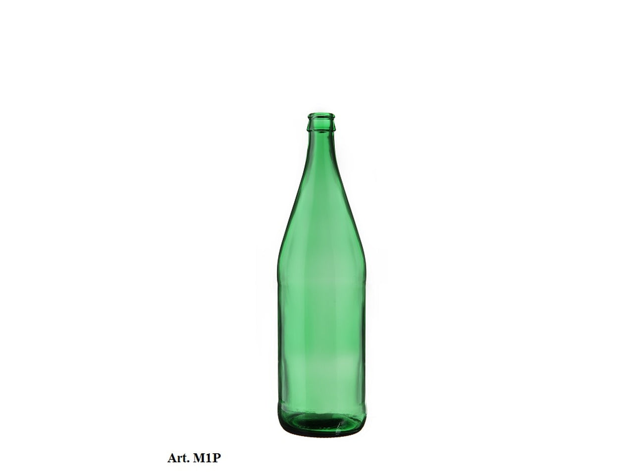 Bottiglia per acqua minerale in vetro verde 1lt