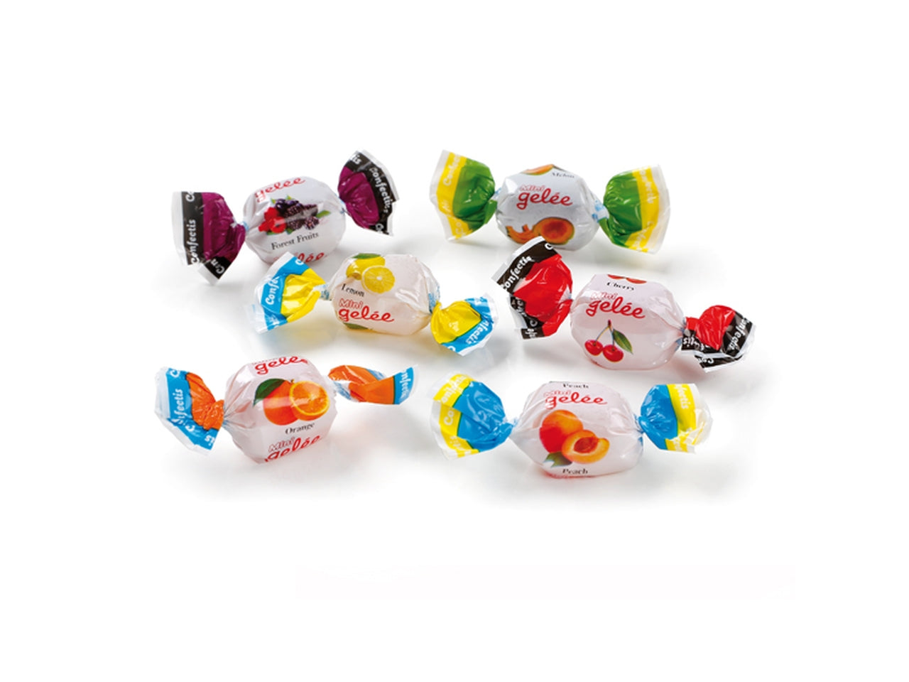 Mini gelatine assortite alla frutta vicentini