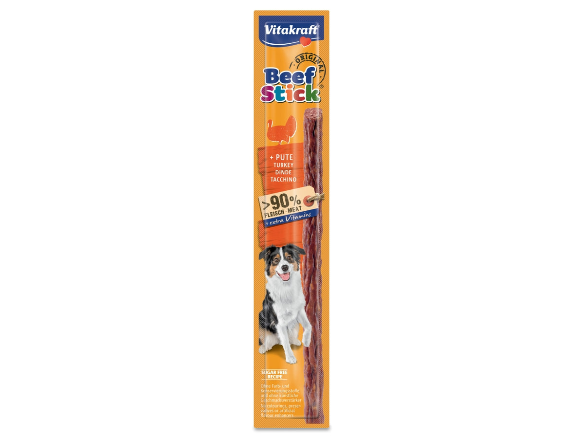 Beef-stick con tacchino 12gr snacks per cani