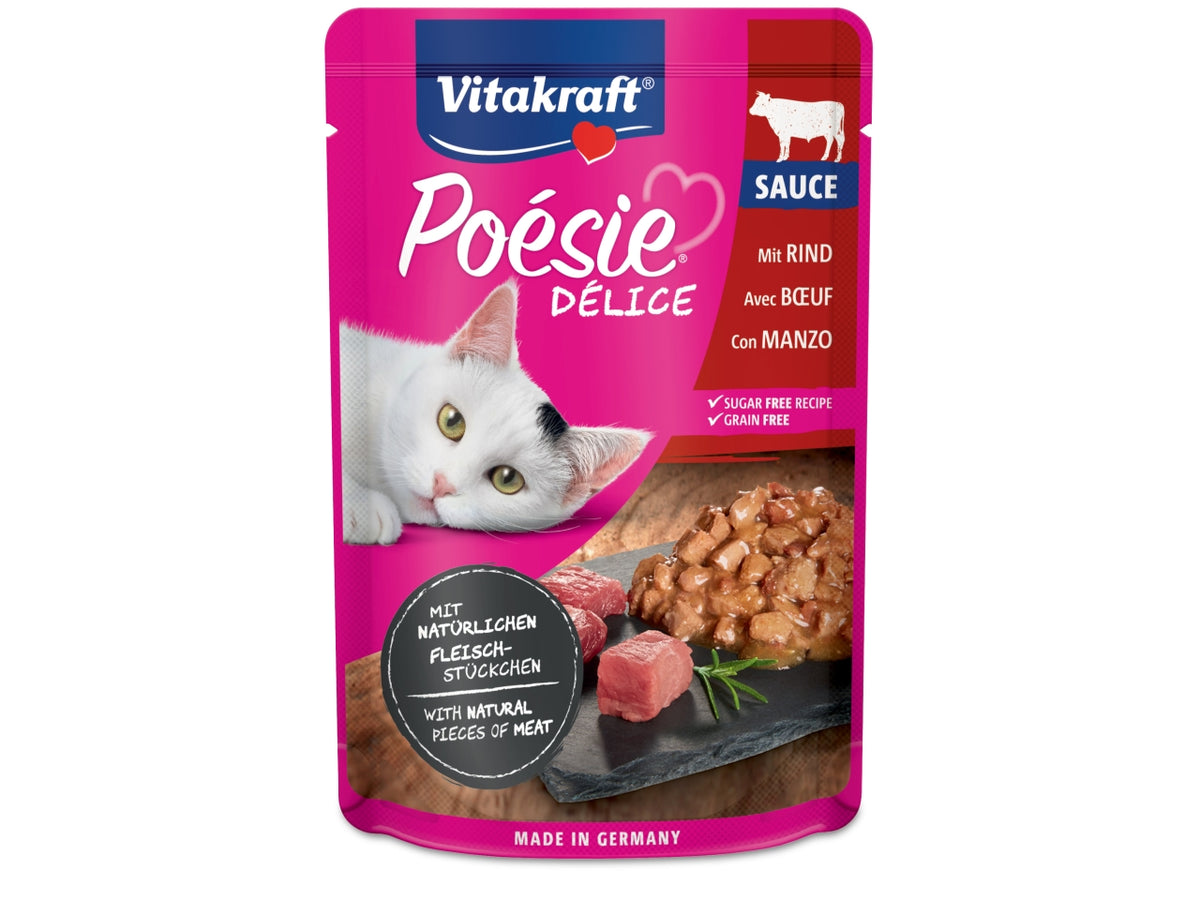 Poésie délisauce carne manzo 85gr alimento umido per gatti