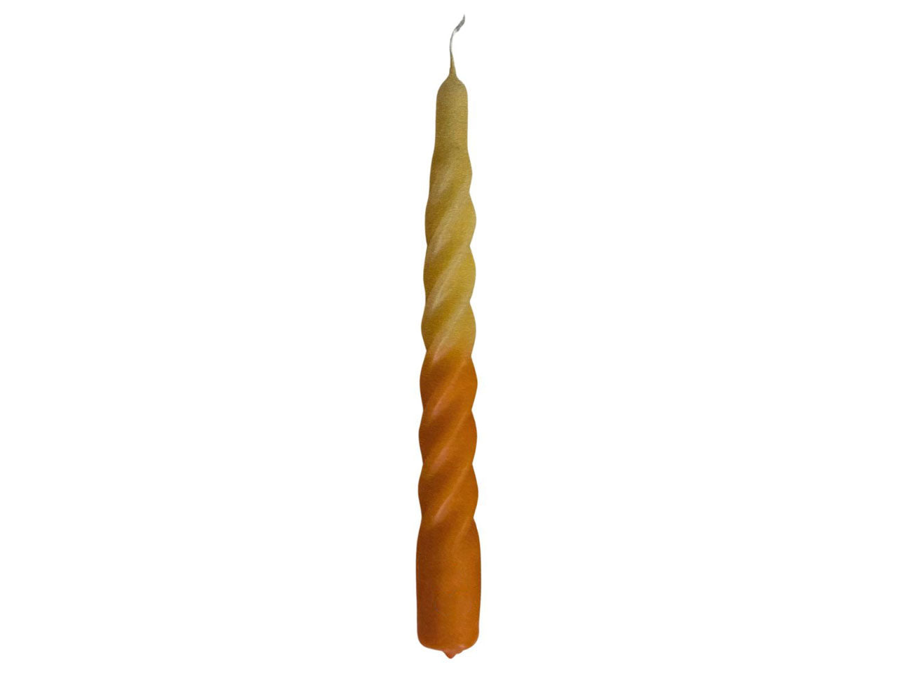 Candela torciglione multicolor 6pz di colore arancio matt.