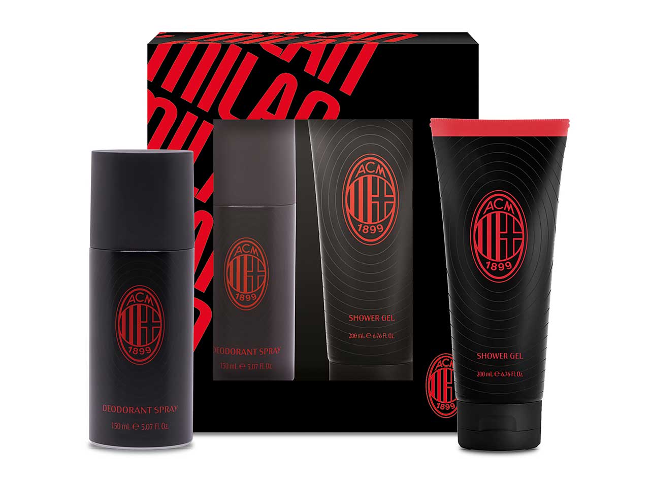 Milan gift set composto da deo 150ml e shower gel 200ml