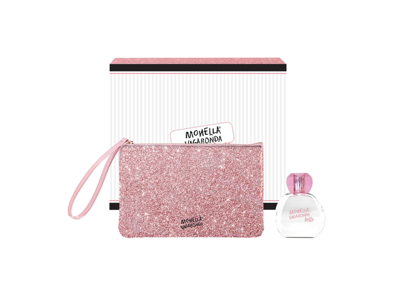 Monella Vagabonda Belle composto da edt 100ml e pochette rosa glitter