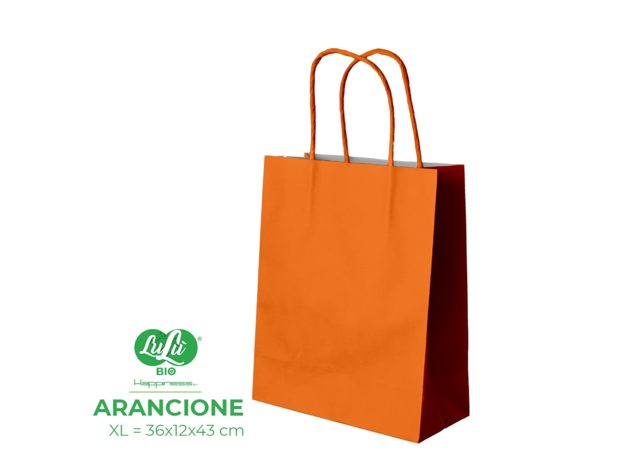 Busta di carta arancione 36x12x43 cm