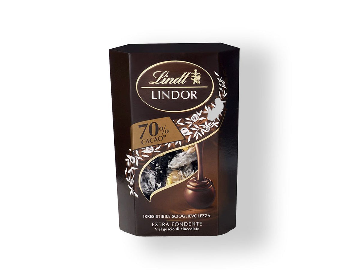 Lindt cioccolatini extra fondente al 70% da 200gr
