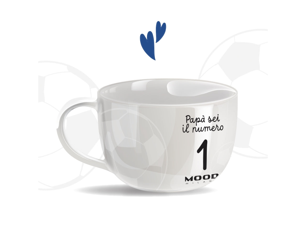Tazza colazione papa sei il numero 1