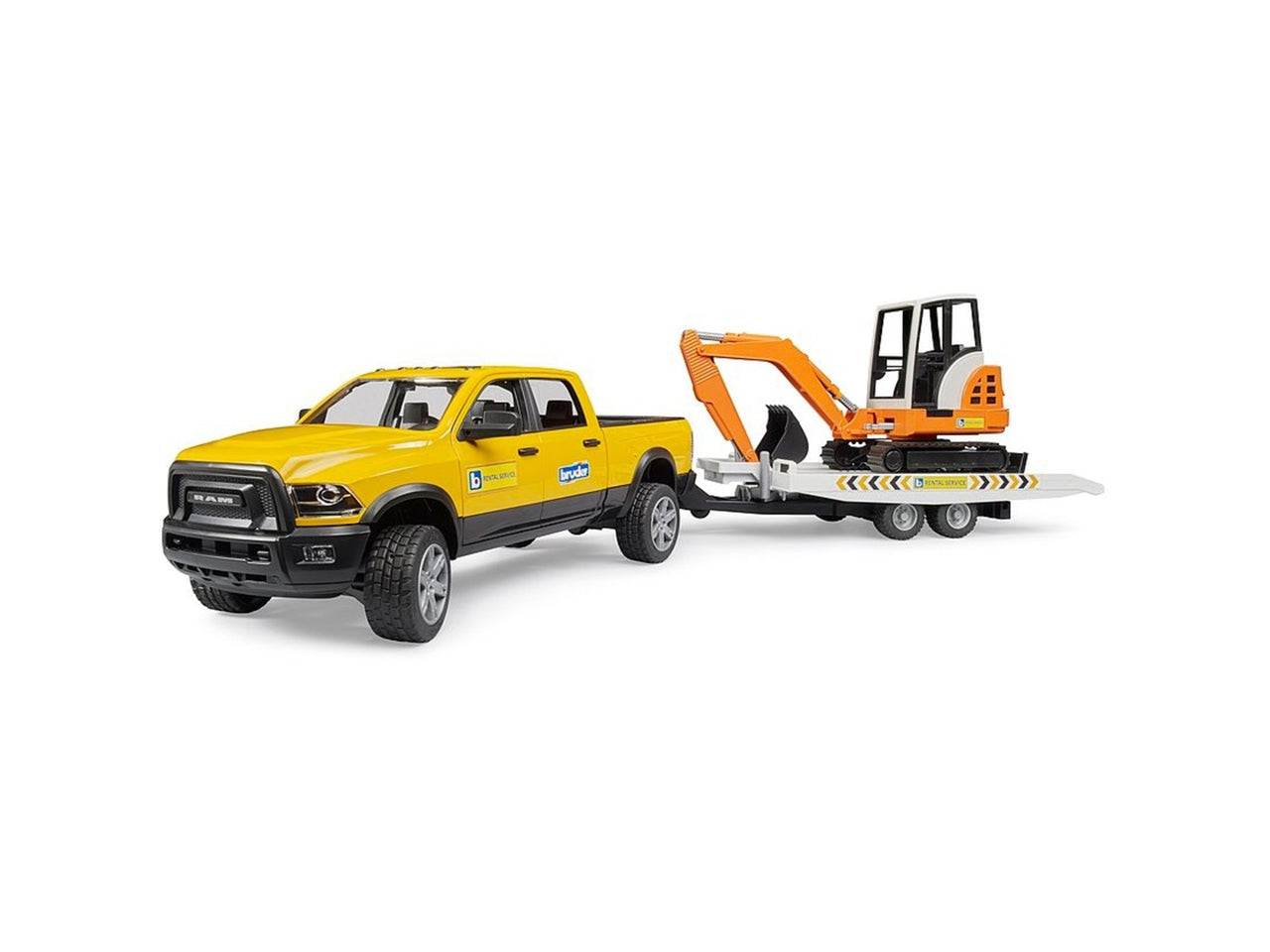 Ram 2500 power wagon con rimorchio e mini scavatore