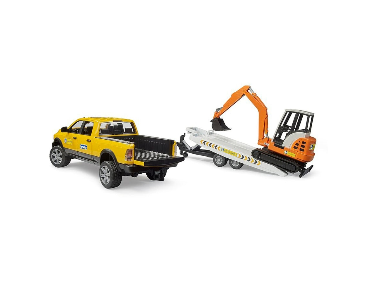 Ram 2500 power wagon con rimorchio e mini scavatore