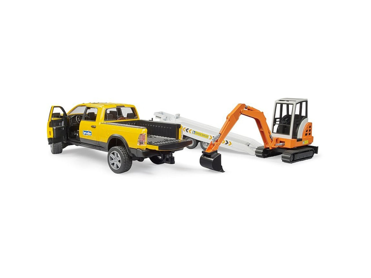 Ram 2500 power wagon con rimorchio e mini scavatore