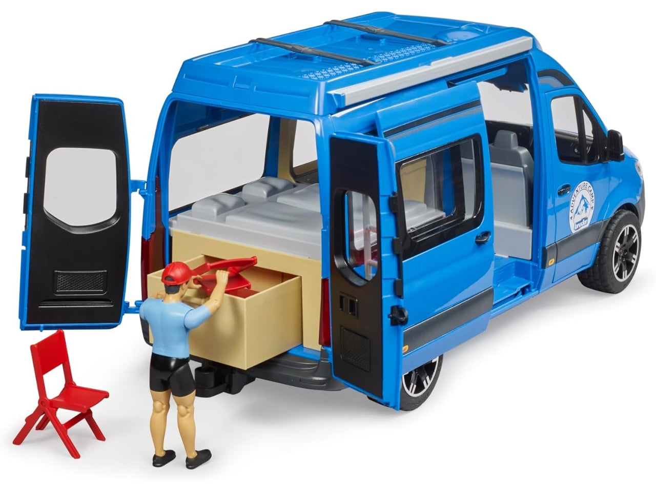 Bruder camper con personaggio 2684 mb sprinter