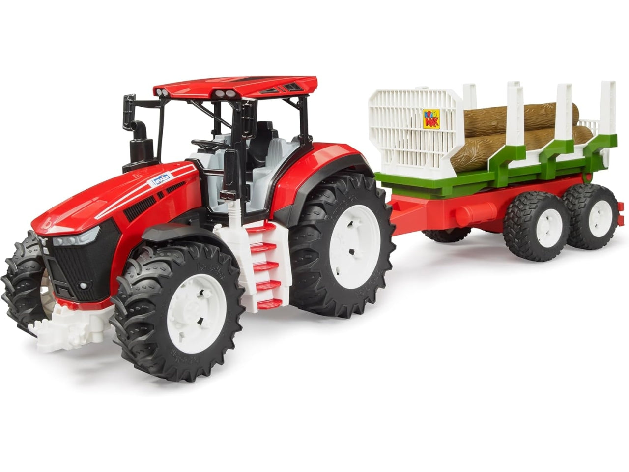 Trattore roadmax con benna e rimorchio