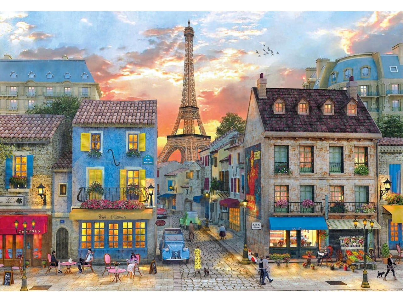 Puzzle 1000 pezzi hqc streets of paris 2024