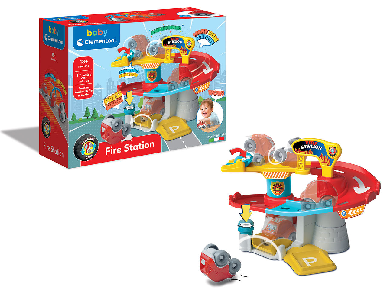 Tumbling car new garage