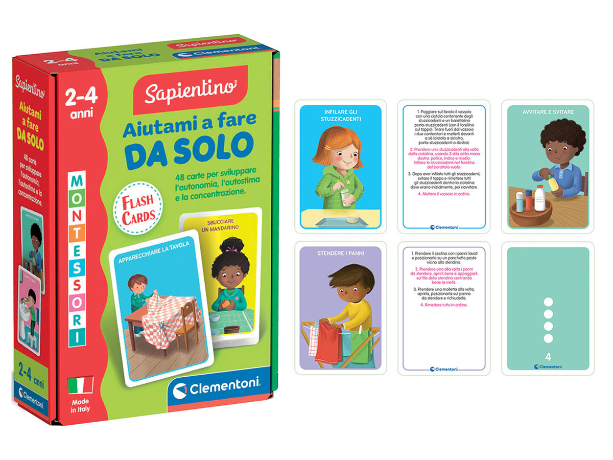 Montessori - carte aiutami a fare da solo
