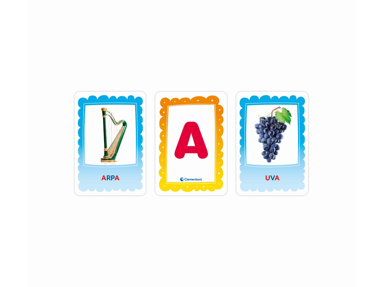 Montessori - flashcard alfabeto tattile
