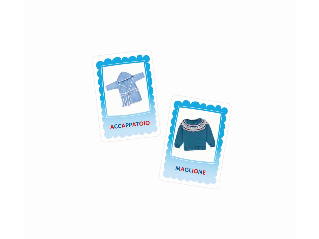 Montessori - flashcard alfabeto tattile