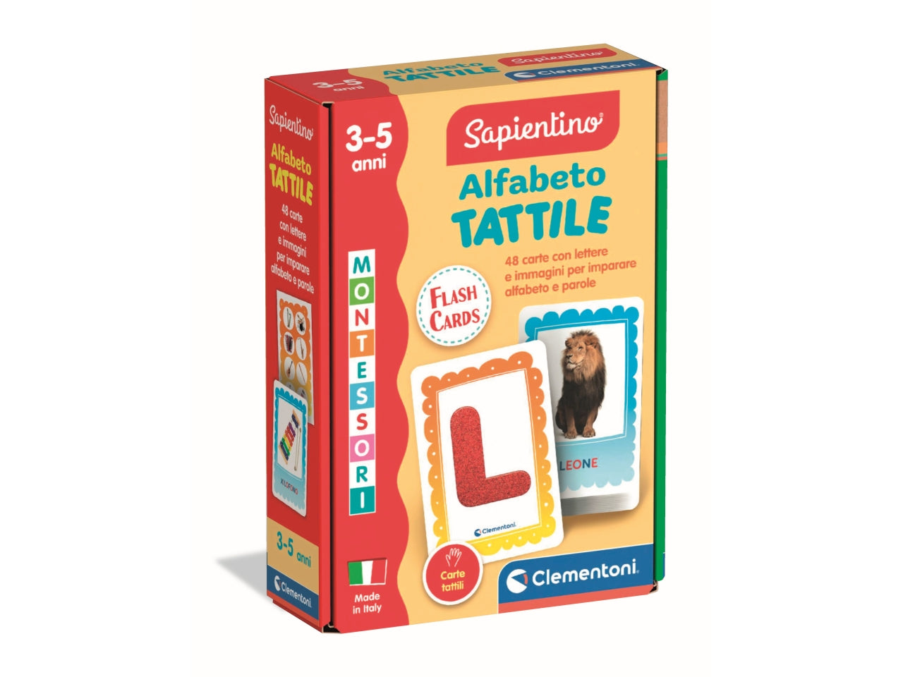 Montessori - flashcard alfabeto tattile