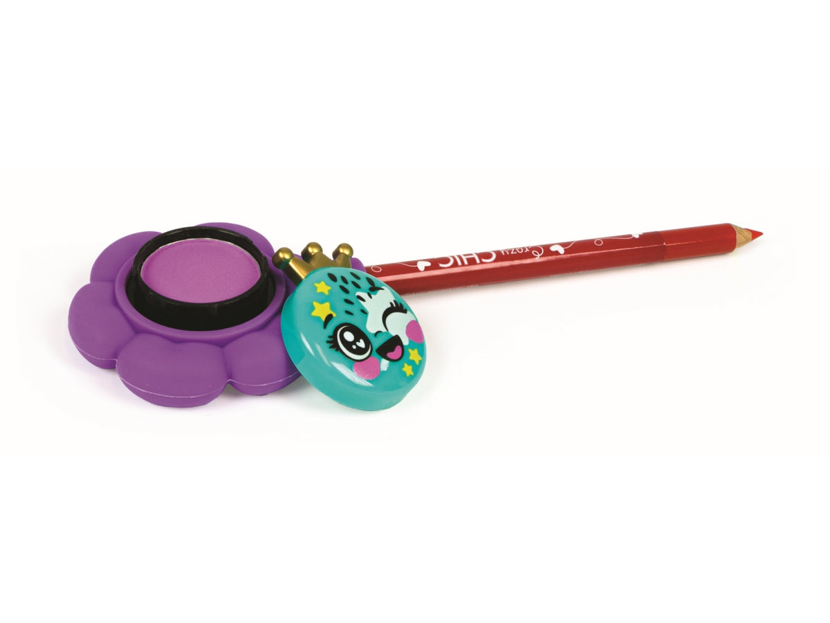 Eyeshadow pot flowers & lip liner