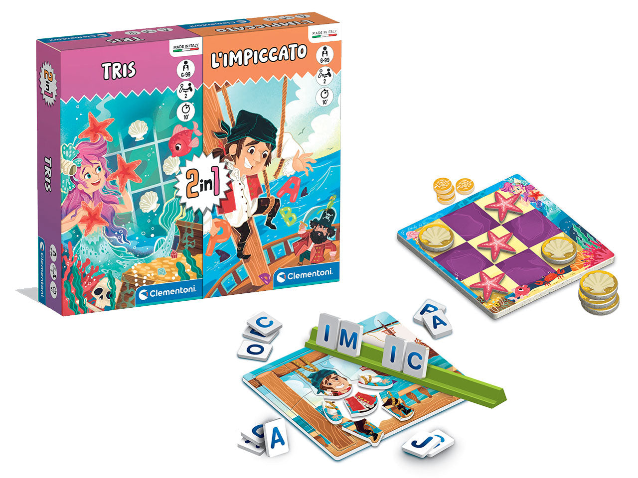 Gioco tris + impiccato
