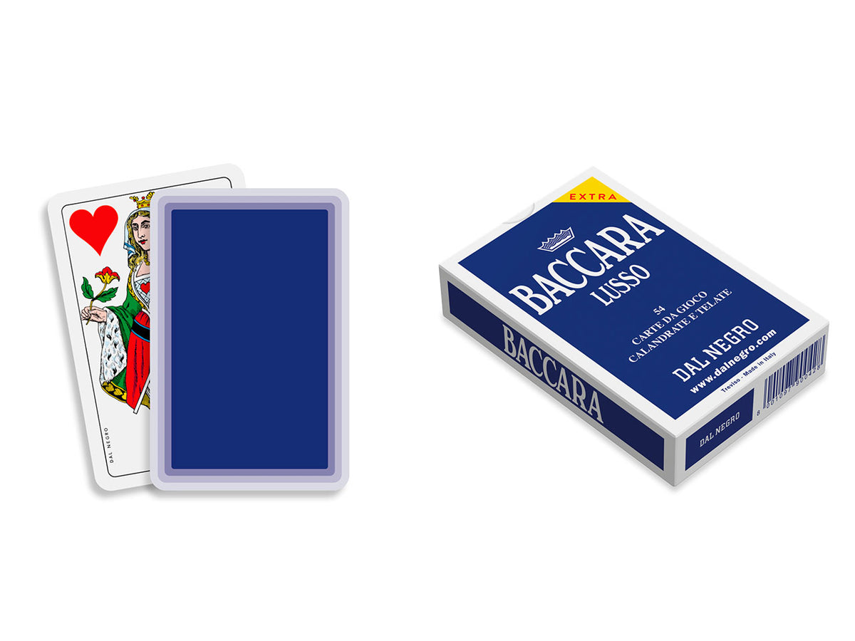 Carte da gioco baccara blu extra