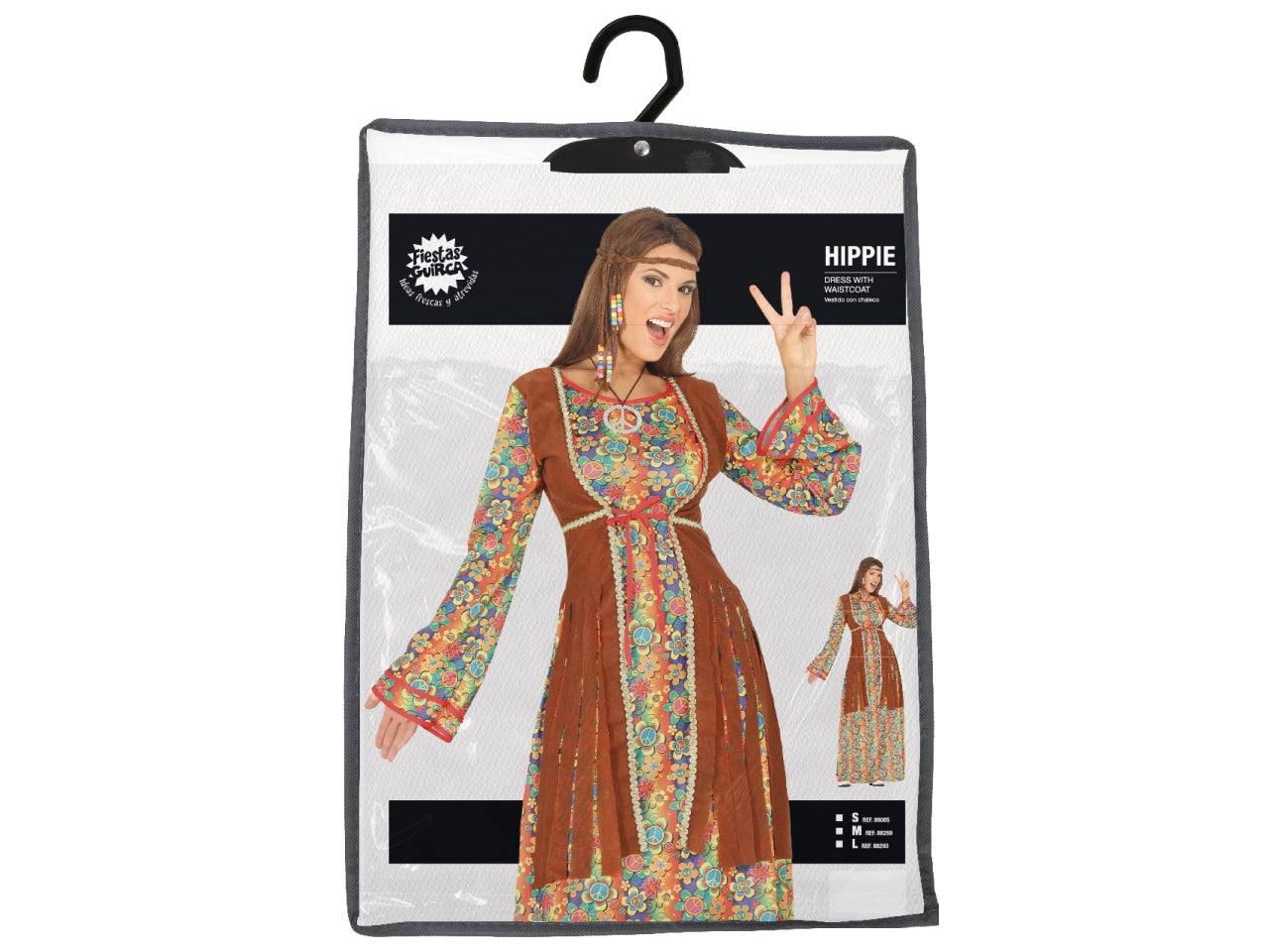 Costume adulto hippie donna taglia 42-44