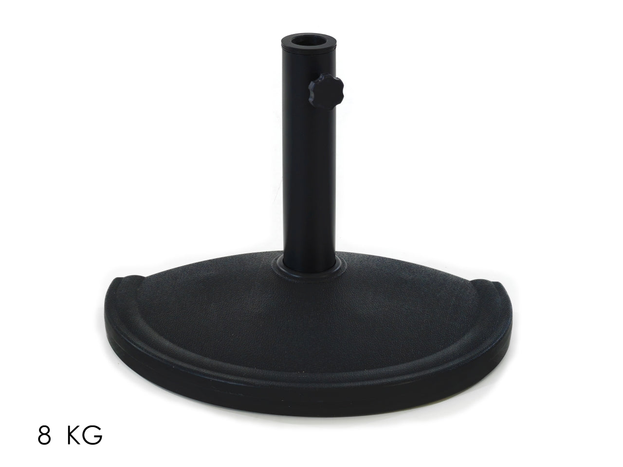Mezza base ombrellone 8kg nera