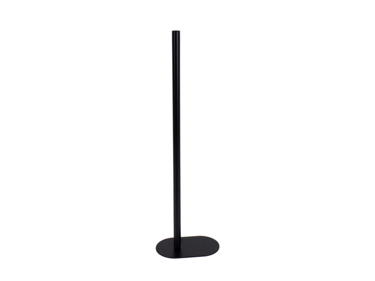Portafiore in metallo 15x9x50cm di colore nero