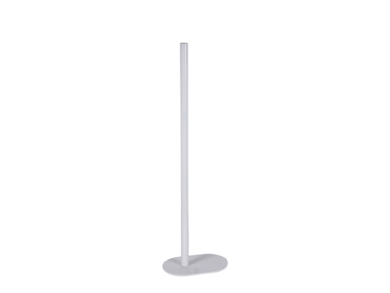 Portafiore in metallo 15x9x50cm di colore bianco