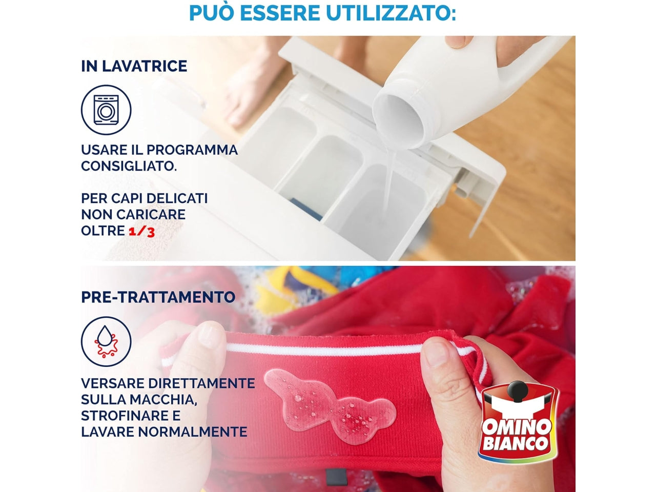 Omino bianco detersivo lavatrice igienizzante 30 lavaggi $