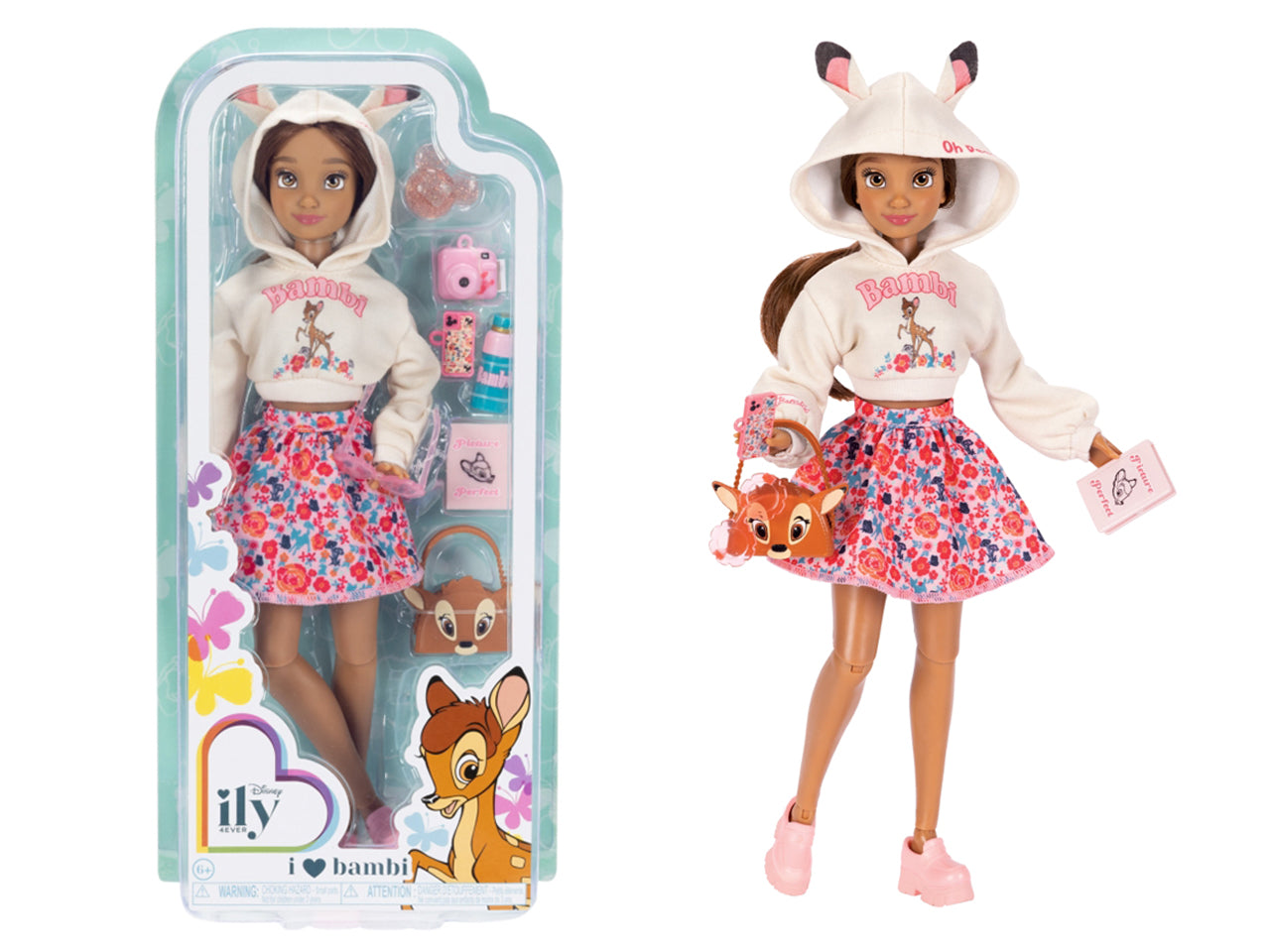 Disney ily fashion dolls bambola con accessori ispirata a bambi