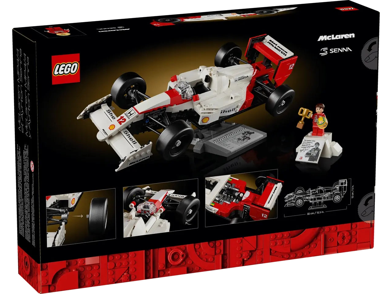 Lego Icons meclaren c/ayrton senna mp4/4 693 pezzi per età 18+ 10330