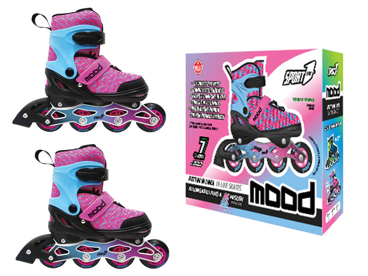 Pattini a rotelle linea mood girl 35-38