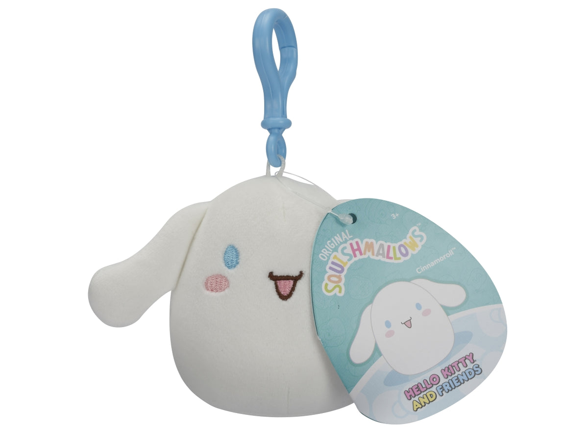 Peluche squishmallows personaggi clip on hello kitty and friends 10cm
