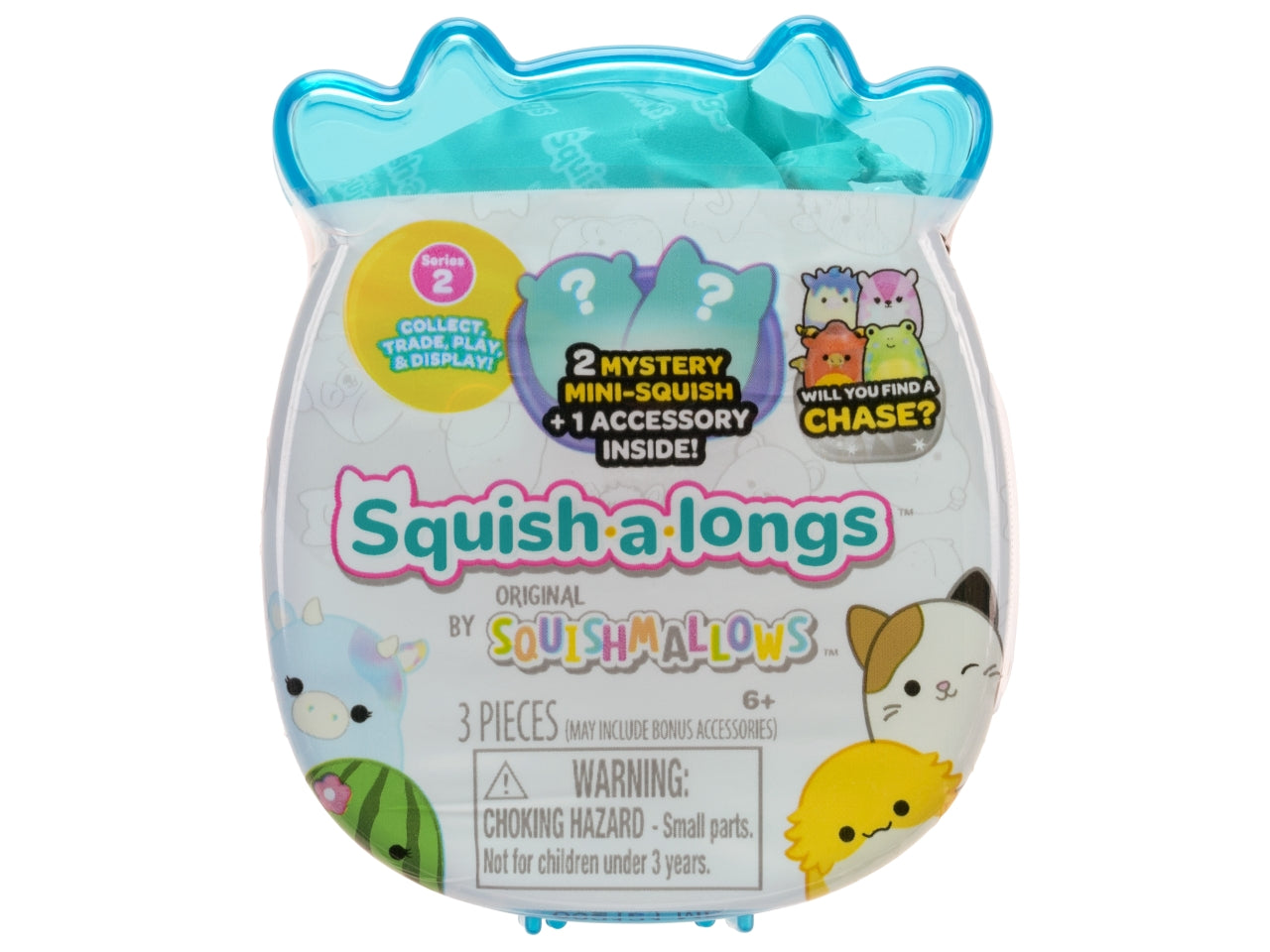 Peluche squish a longs surprise pack 2 personaggi e accessori assortiti