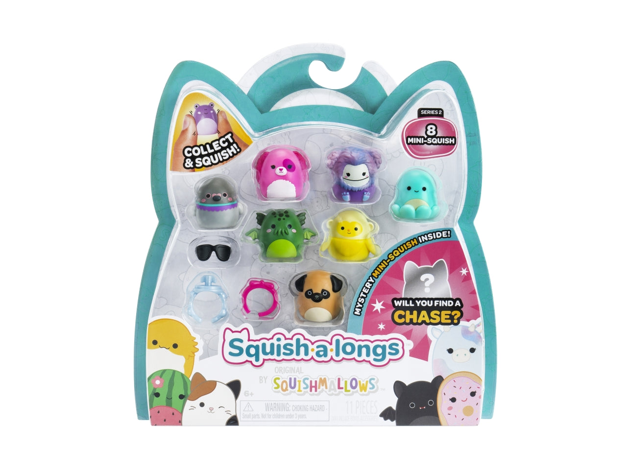Squish a longs pack 8 personaggi e 2 accessori assortiti